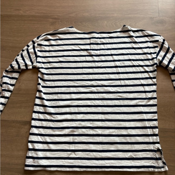 J. Crew x Wildlife Conservation Society striped long sleeve featuring whales - Picture 4 of 6